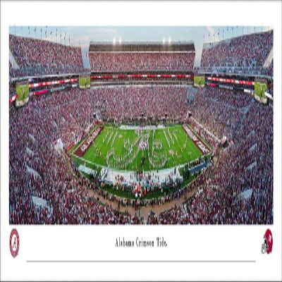 Alabama Football, Band Logo - Unframed 40 x 13.5 Poster by Blakeway Panoramas