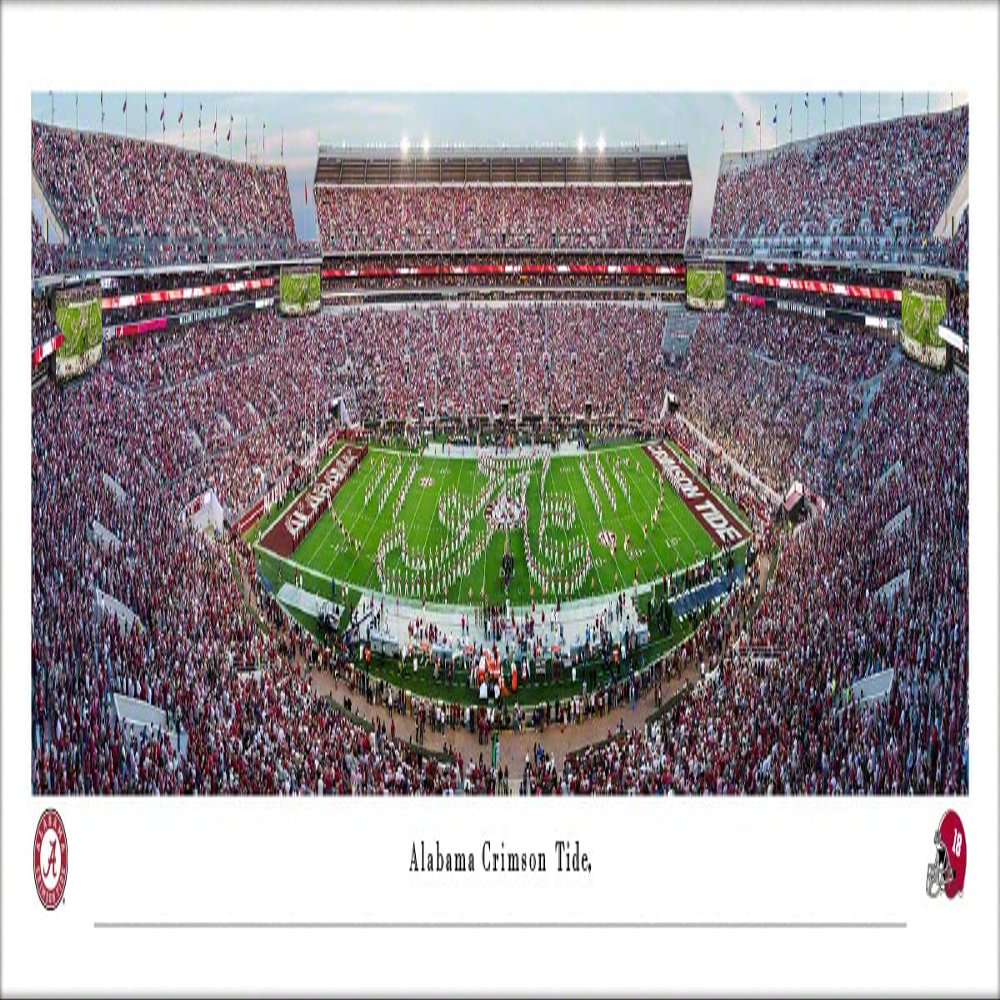 Alabama Football, Band Logo - Unframed 40 x 13.5 Poster by Blakeway Panoramas