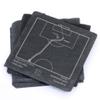 Greatest Chelsea Plays: Slate Coasters (Set of 4) | Best Gift Idea for Sports Lovers | Chelsea Historic Moments Gifts view 1