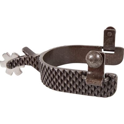 Classic Equine Rasp Spurs W/Chap Guard 1In Band