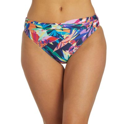 Dolfin Women's Print Contemporary Knot Front Brief Las Palmas XS