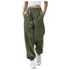 Womens High Waisted Baggy Sweatpants Bottom Sweatpants Trendy Workout Athletic Workout Fitness Sports Harem Pants view 1