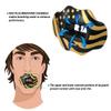 COOLLO SPORTS Lip Guard Mouthguard MAXX/Might Football and High Impact Sports Lip Protector for Adults & Youth (Strap Included) (American Flag -Gold -(One Layer), with Case (Adult 8+)) view 2