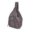 Lady Conceal Marley Leather Concealed Carry Sling Backpack for Women, Locking Zippers, RFID Organizer & Universal Holster(Gray) view 2