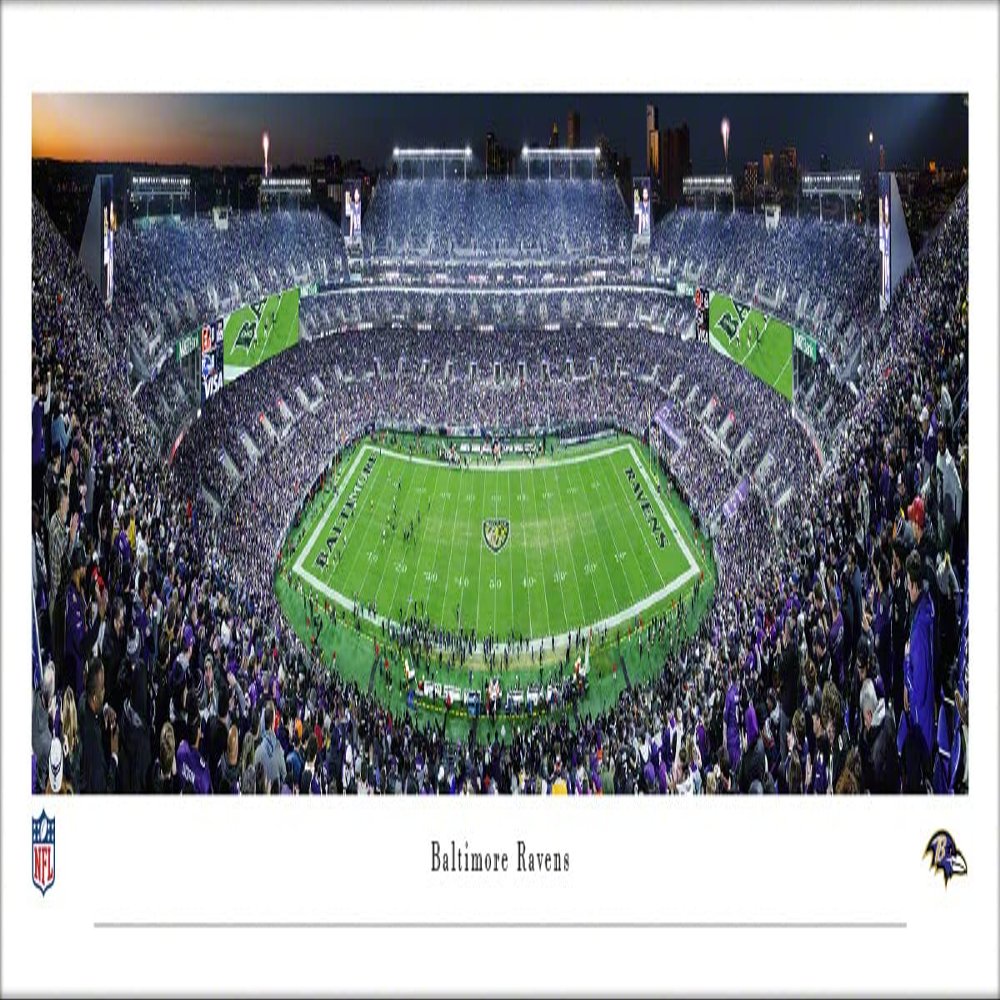 Baltimore Ravens Football - Unframed 40 x 13.5 Poster by Blakeway Panoramas