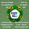 SWAX LAX Lacrosse Training Ball - Indoor Outdoor Practice Less Bounce & Rebounds (1 Rawr) view 3