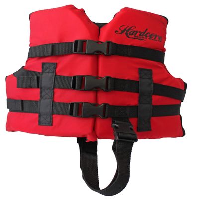 Fully Enclosed Neoprene and Polyester Life Jacket Vest Red ( Child 30-50 lbs)