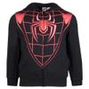 Marvel Avengers Boys Zip-Up Hooded Cosplay Sweatshirt, Black Panther, Hulk, or Miles Morales Spider-Man (Miles Morales, Size 10/12) view 3