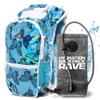RAVERUNNER Hydration Backpack Rave  Festival Approved Hydration Pack with 2L Bladder, Chest Pockets, Anti-Theft Storage  Rave Camelback Style Festival Bag for EDC (Radiant Monarch) view 1