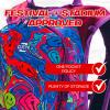 RAVERUNNER Hydration Backpack Rave  Festival Approved Hydration Pack with 2L Bladder, Chest Pockets, Anti-Theft Storage  Rave Camelback Style Festival Bag for EDC (Radiant Monarch) view 4
