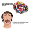 COOLLO SPORTS Lip Guard Mouthguard MAXX/Might Football and High Impact Sports Lip Protector for Adults & Youth (Strap Included) (Fight On -(Two Layers), with Case (Adult 8+)) view 2