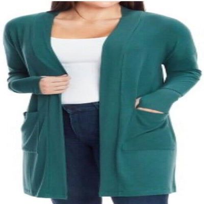 Member's Mark Ladies Super Soft Cardigan (as1, Alpha, s, Regular, Regular, Standard, Astro Teal, S)