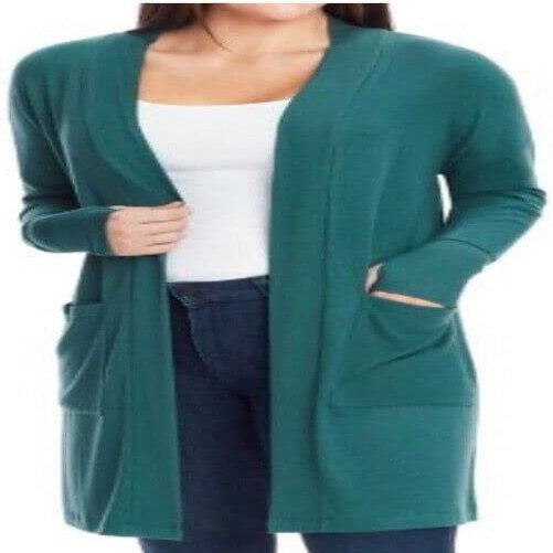Member's Mark Ladies Super Soft Cardigan (as1, Alpha, s, Regular, Regular, Standard, Astro Teal, S)