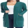 Member's Mark Ladies Super Soft Cardigan (as1, Alpha, s, Regular, Regular, Standard, Astro Teal, S) view 1