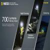 Nitecore NU33 Triple Output USB-C Rechargeable Headlamp- 700 Lumens w/Nitecore TIKI GITD 300 Lumens Keychain and Eco-Sensa Keychain Light view 3