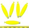 10 floats 3" Bright Yellow Weighted Snap On Fishing Floats view 1