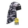 Halo Headband Solar Sun-Protective Skull Cap with Tail, Camo Grey view 1