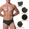 Akkad Kuti Mens Butt Lifter Shapewear Hip Enhancer Mens Padded Underwear with Detachable Pads (Black Low-waisted, S) view 2