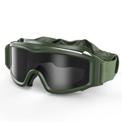 xaegistac Airsoft Anti fog Goggles Adjustable Military Tactical Glasses with Interchangeable Lenses,Ballistic Goggles for Shooting Hunting