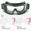 xaegistac Airsoft Anti fog Goggles Adjustable Military Tactical Glasses with Interchangeable Lenses,Ballistic Goggles for Shooting Hunting view 3