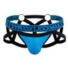 JOCKMAIL Mesh Breathable Jockstrap Athletic Supporters for Men Jock Strap Male Underwear Blue view 1