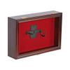 Single Handgun Pistol Revolver Gun Display Case Wall Mount Lockable Red Felt Cabinet w/ 98% UV Protection Acrylic Door Gun Shadow Box Stand Rack Holder (Mahogany Finish Frame) view 4