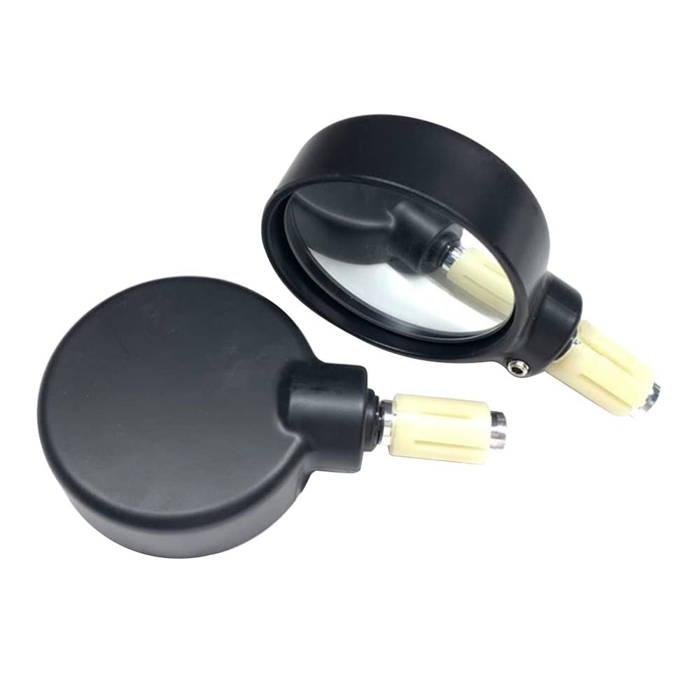 ihreesy 2 Pieces Motorcycle Handlebar Mirrors,Adjustable Rear View Mirror Wide Angle Motorcycle Side Mirrors Aluminum Alloy Rearview Mirror for Motorcycle