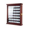 7-Shelf Golf Ball Display Case in Solid Pine Wood with UV Protection and Lockable Glass Door for Organizing and Showcasing Golf Memorabilia view 1