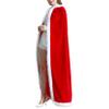 Huimingda Women Christmas Mrs Santa Claus Cloak Xmas Costume Velvet Hooded Cloak Cape Robe Red Small view 2