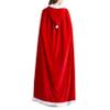 Huimingda Women Christmas Mrs Santa Claus Cloak Xmas Costume Velvet Hooded Cloak Cape Robe Red Small view 3