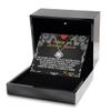 Love Knot Silver Necklace Luxury Box Para mi hermosa esposa cadena con diseo clsico y estilo moderno para novia, mujer, futura esposa view 2
