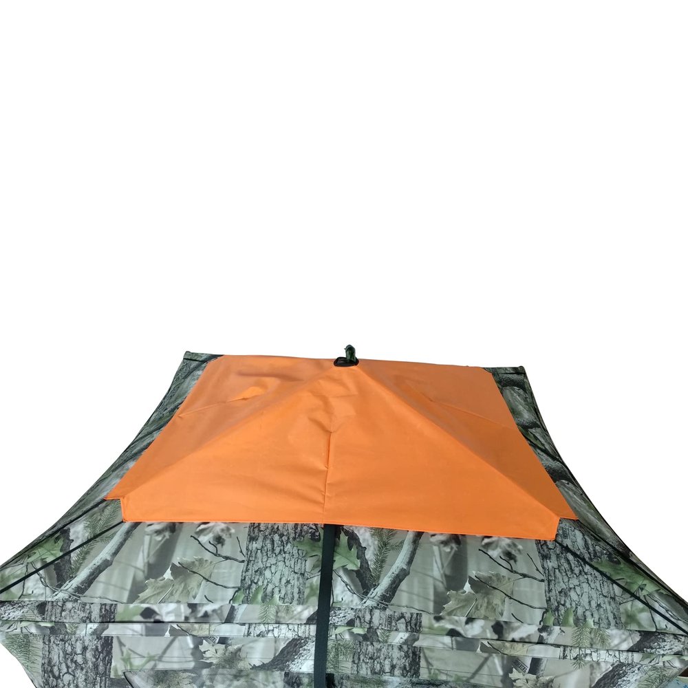 KHAMPA 4-Sided Orange Blind Cap Cover,Blaze Orange Safety Blind Panels Includes Carrying Bag Universal Size