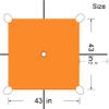 KHAMPA 4-Sided Orange Blind Cap Cover,Blaze Orange Safety Blind Panels Includes Carrying Bag Universal Size view 3