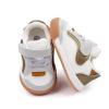 Baby Boy Girl Shoes Infant Non Slip Sneakers Breathable Lightweight Toddler First Walking Shoes 6 12 18 24 Months(18-24 Months, C-Gold) view 4