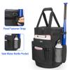 Goburos Baseball Ball Bucket with Large Capacity, Softball Coach Bag with Anti-Slip EVA Bottom, Space for Bat, Gloves, Scoreboards and Other Accessories view 3