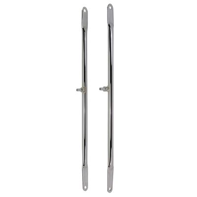 Lowrider Bike 26 Round Spring Fork Bars W/Pivot Chrome.
