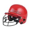Custom Personalized Baseball Batting Helmet,Customize Your Image Logo Text (Style1-Red+Mask, Senior) view 1