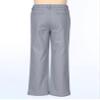 Hularka Kids Boys Gentleman Suit Pants Elastic Waistband Belt Loop Pants for Wedding Birthday Party Grey 8 Years view 4