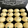 Champion 2-1/4" Billiard Practice Training Pool Cue Ball (6 dot, 16 Balls/Box, Purple, Black, Green, Blue, Red (Green dot) view 4