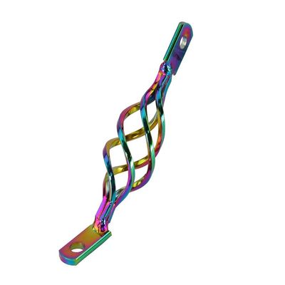 Lowrider Bike Cage Twisted Light Bracket Oil Slick.
