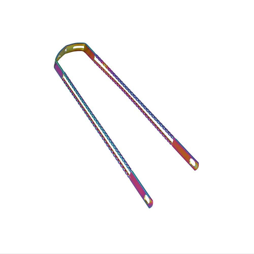 Lowrider Bike 20 Double Twisted Fender Braces Oil Slick.
