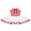 Nikiikoo Kids Girls Candy Cane Striped Sequins Ballet Tutu Dance Dress Figure Ice Skating Dress Christmas Costume Candy 4 Years view 3