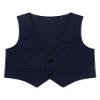 RUNQHUI Kids Boys' V-Neck Suit Vest Gentleman Formal Outfit Tuxedo Waistcoat Pants Clothing Set Navy Blue 2 Years view 1
