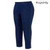 Kvysinly Kids Girls Ice Figure Skating Pants Practice Over Boots Pants Thin Tights Trousers Training Skate Leggings Type A01 Navy Blue 7-8 Years view 2