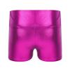 Jugaoge Kids Teen Girls Shiny Metallic Gymnastics Dance Shorts Sport Short Pants Yoga Bike Shorts Activewear Gold 6 Years view 2