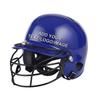 Custom Personalized Baseball Batting Helmet,Customize Your Image Logo Text (Style1-Blue+Mask, Senior) view 1