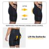 Akkad Kuti Mens Butt Lifter Shapewear Hip Enhancer Mens Padded Underwear with Detachable Pads (Black High-waisted, L) view 3