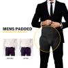 Akkad Kuti Mens Butt Lifter Shapewear Hip Enhancer Mens Padded Underwear with Detachable Pads (Black High-waisted, L) view 4