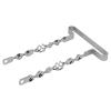 Lowrider Bike 26 Cage Flat Twisted Bumper Front/Rear Chrome. view 1