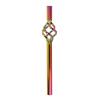 Lowrider Bike Steel Seatpost Pilar 22.2 x 300mm W/Cage Oil Slick. view 1